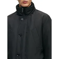 Relaxed-Fit Parka Water-Repellent Ottoman Fabric