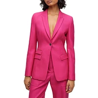 Virgin Wool Twill Blazer