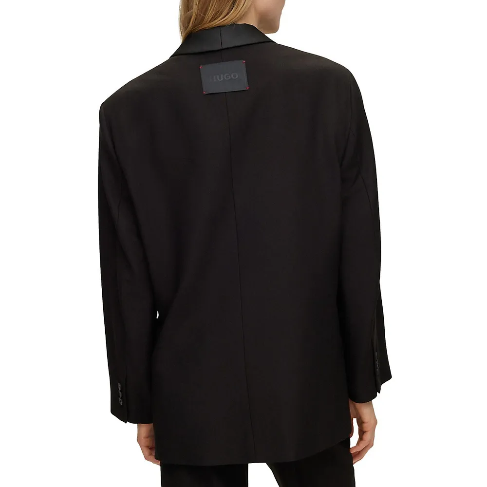 HUGO Amusar Oversized Tuxedo Jacket