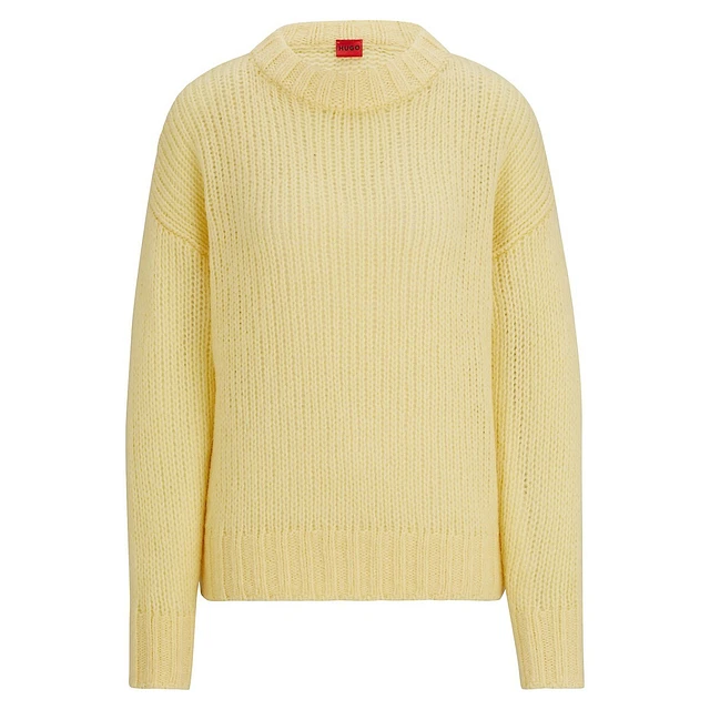 Reiss Shelly Wool-Blend & Sheer Sweater