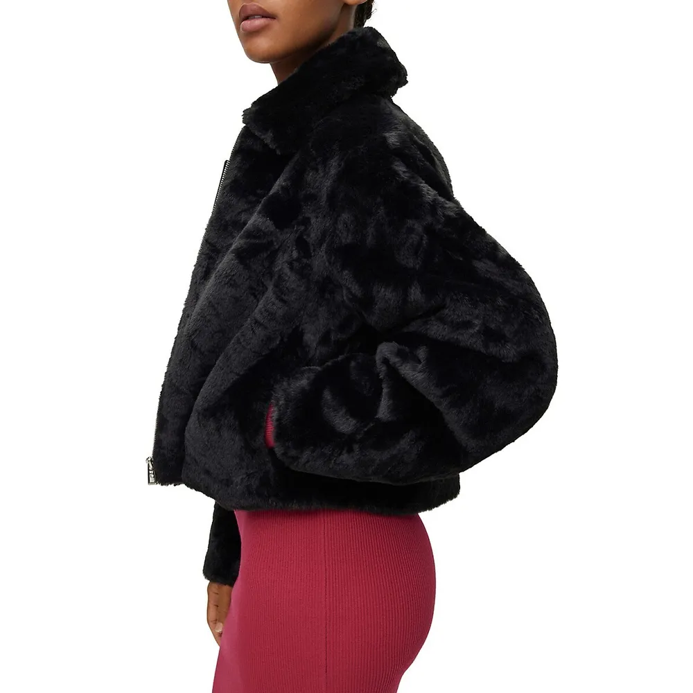 Faux Fur Cropped Jacket