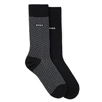 Men's Two-Pair Logo Crew Socks