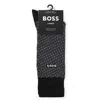 Men's Two-Pair Logo Crew Socks