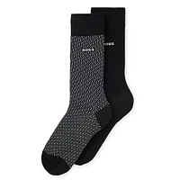 Men's Two-Pair Logo Crew Socks