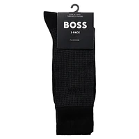 Men's Two-Pair Socks In A Cotton Blend