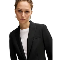 Straight-Fit Virgin Wool Blazer