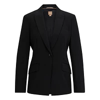 Straight-Fit Virgin Wool Blazer