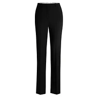 Straight-Leg Virgin Wool Dress Pants