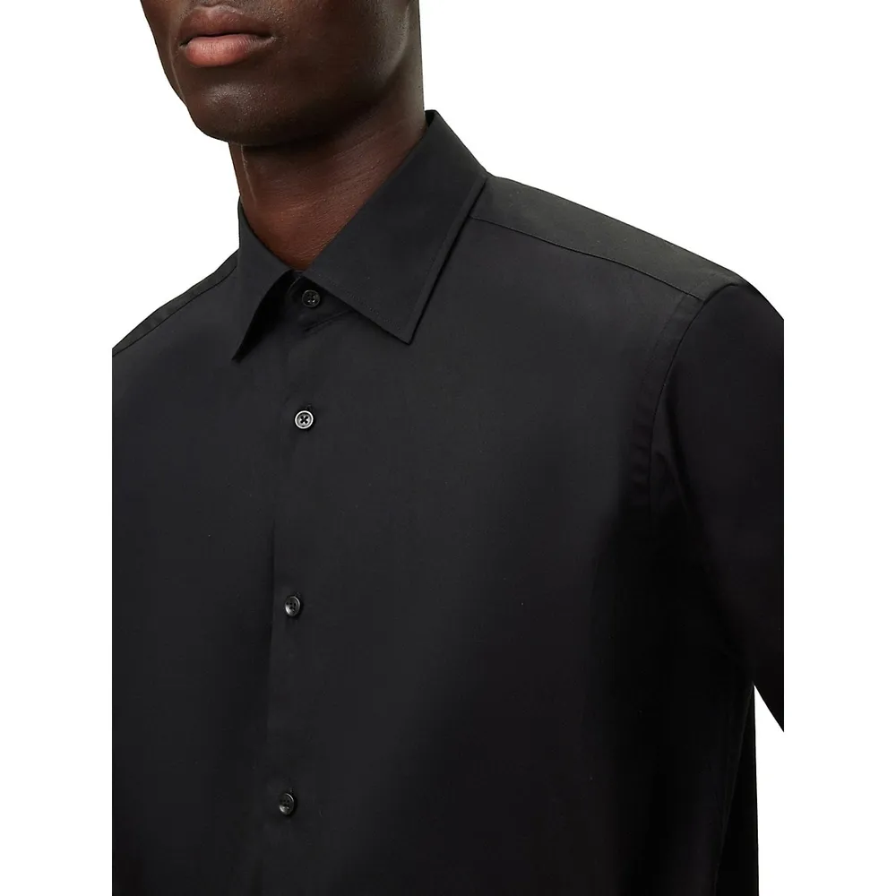 Regular-Fit Cotton Poplin Shirt