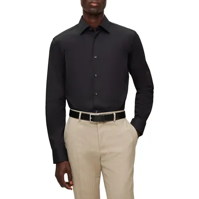 Regular-Fit Cotton Poplin Shirt