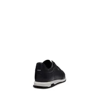 Men's Perforated LeatherLow-Top Trainers
