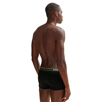 3-Pack Logo-Waistband Stretch-Cotton Trunks