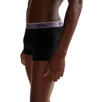 3-Pair Stretch Cotton Logo Trunks