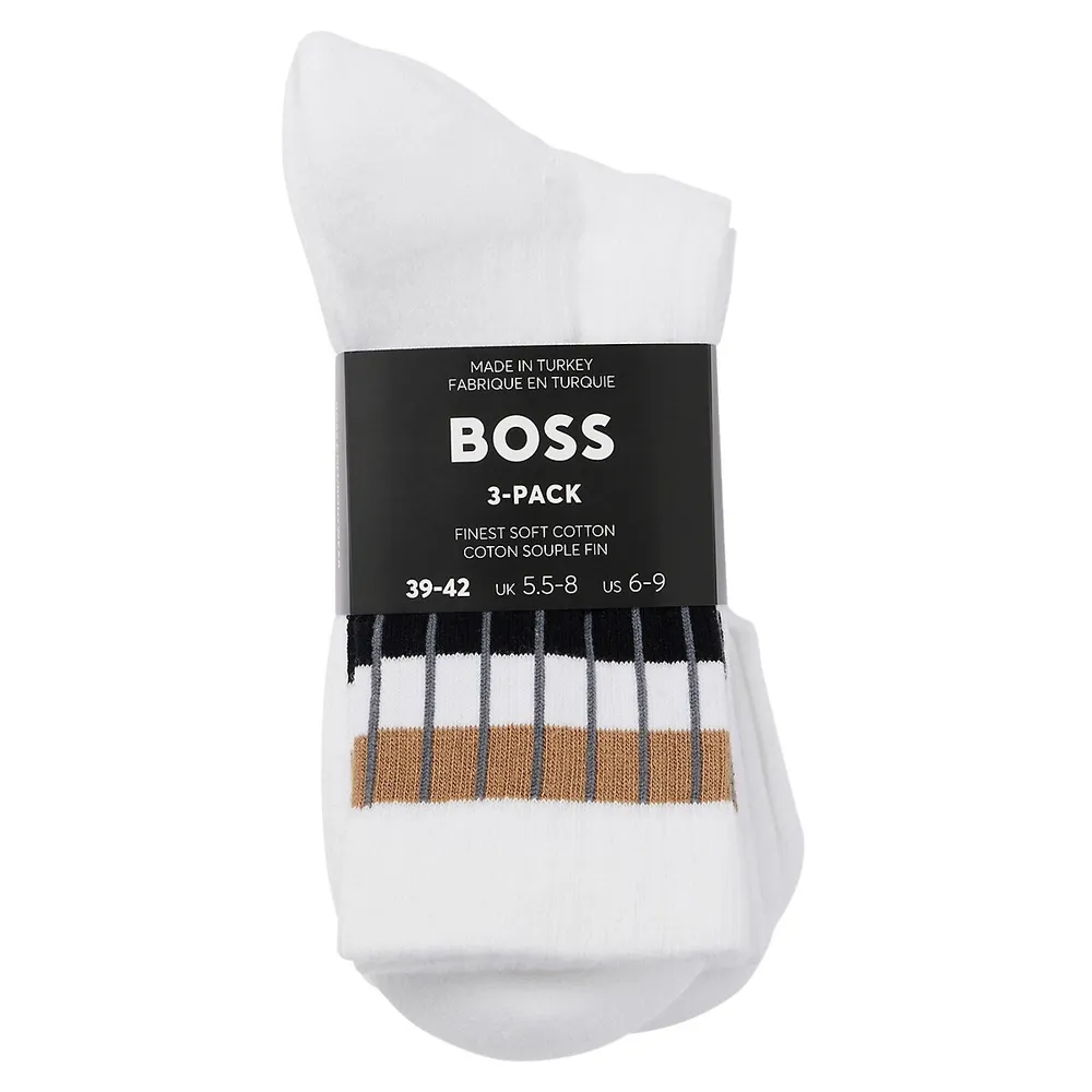 Men's 3 Pair Short-Length Socks