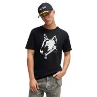 Dog Graphic Logo T-Shirt