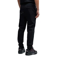 Stretch-Cotton Track Pants With Stacked Logo