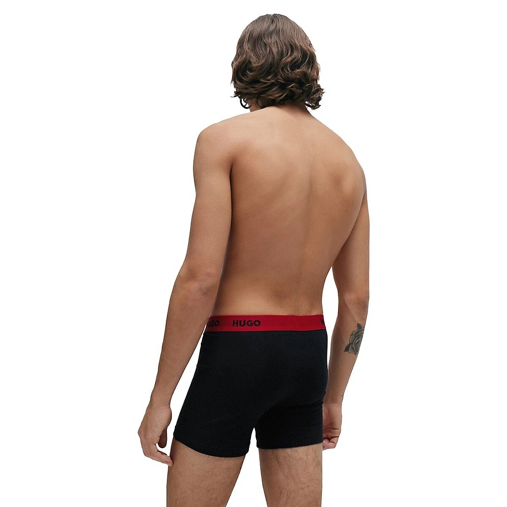 3-Pack Regular-Rise Stretch-Cotton Boxer Briefs