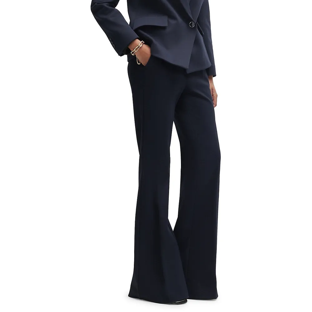 Stretch Twill Extra-Long Bootcut Pants