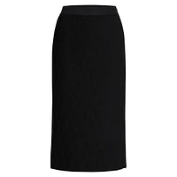 Stretch-Tulle Pencil Skirt