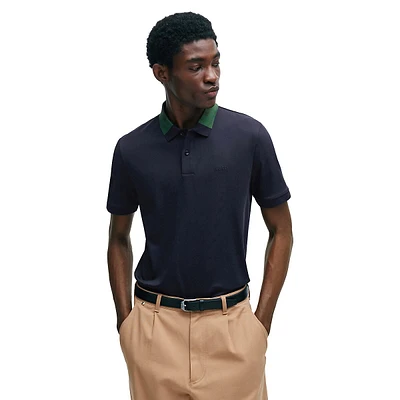 Slim-Fit Colourblocked Polo Shirt