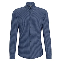 Slim-Fit Performance-Stretch Printed Shirt