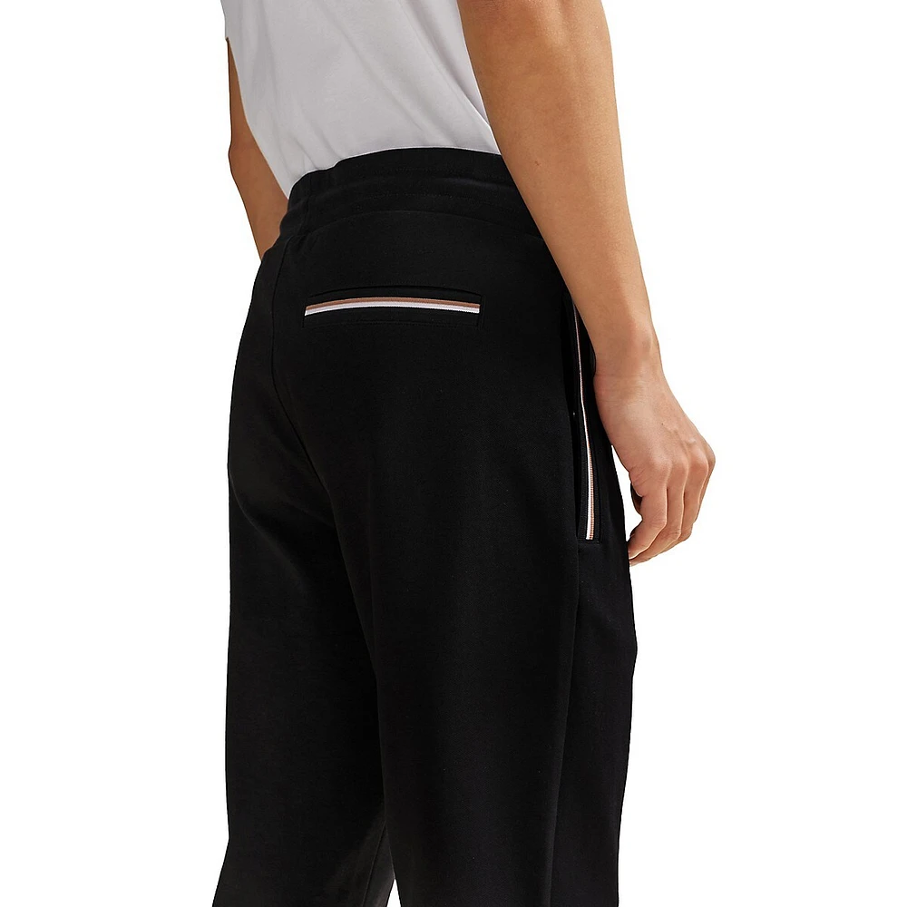 Cotton-Blend Tracksuit Pants With Signature-Stripe Trims