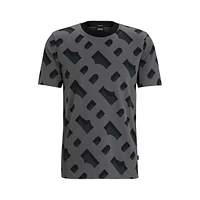 Signature-Print Jacquard T-Shirt