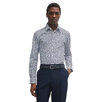 Slim-Fit Printed Performance-Stretch Shirt