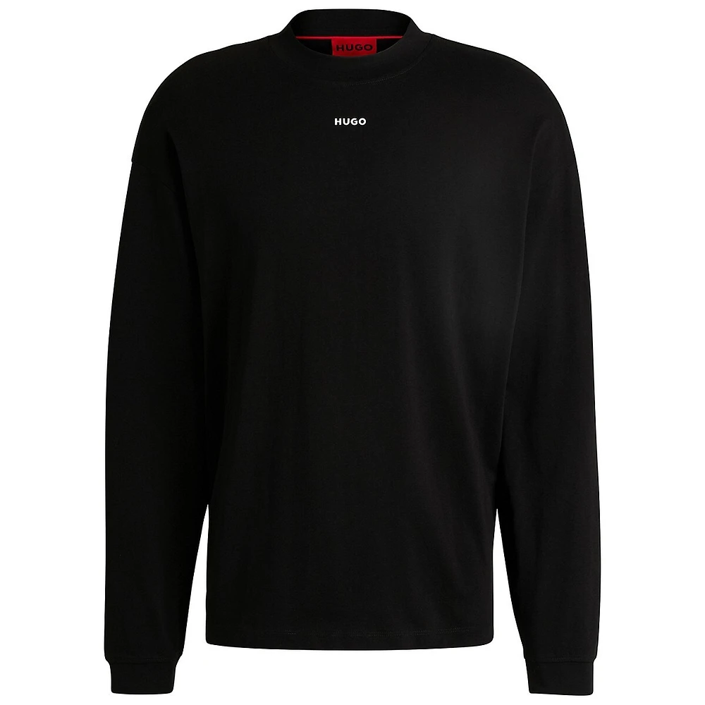 Relaxed-Fit Long-Sleeve Logo T-Shirt