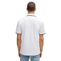 Slim-Fit Washed Stretch-Piqué Polo Shirt