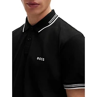 Slim-Fit Stretch-Cotton Ringer Polo Shirt