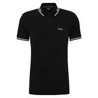 Slim-Fit Stretch-Cotton Ringer Polo Shirt