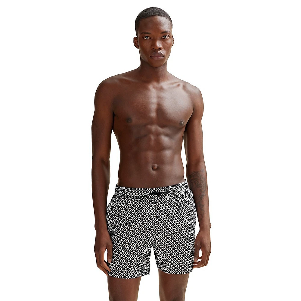 Vibe Micro-Print Swim Shorts