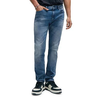 Comfort-Stretch Slim-Fit Jeans