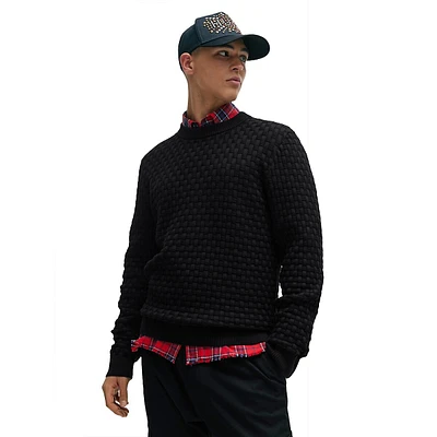 Relaxed-Fit 3D-Knit Sweater