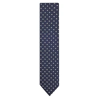 Jacquard-Motif Silk-Blend Tie