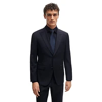 Slim-Fit Micro-Pattern Wool Suit