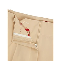 Regular-Fit Stretch Wide-Leg Pants