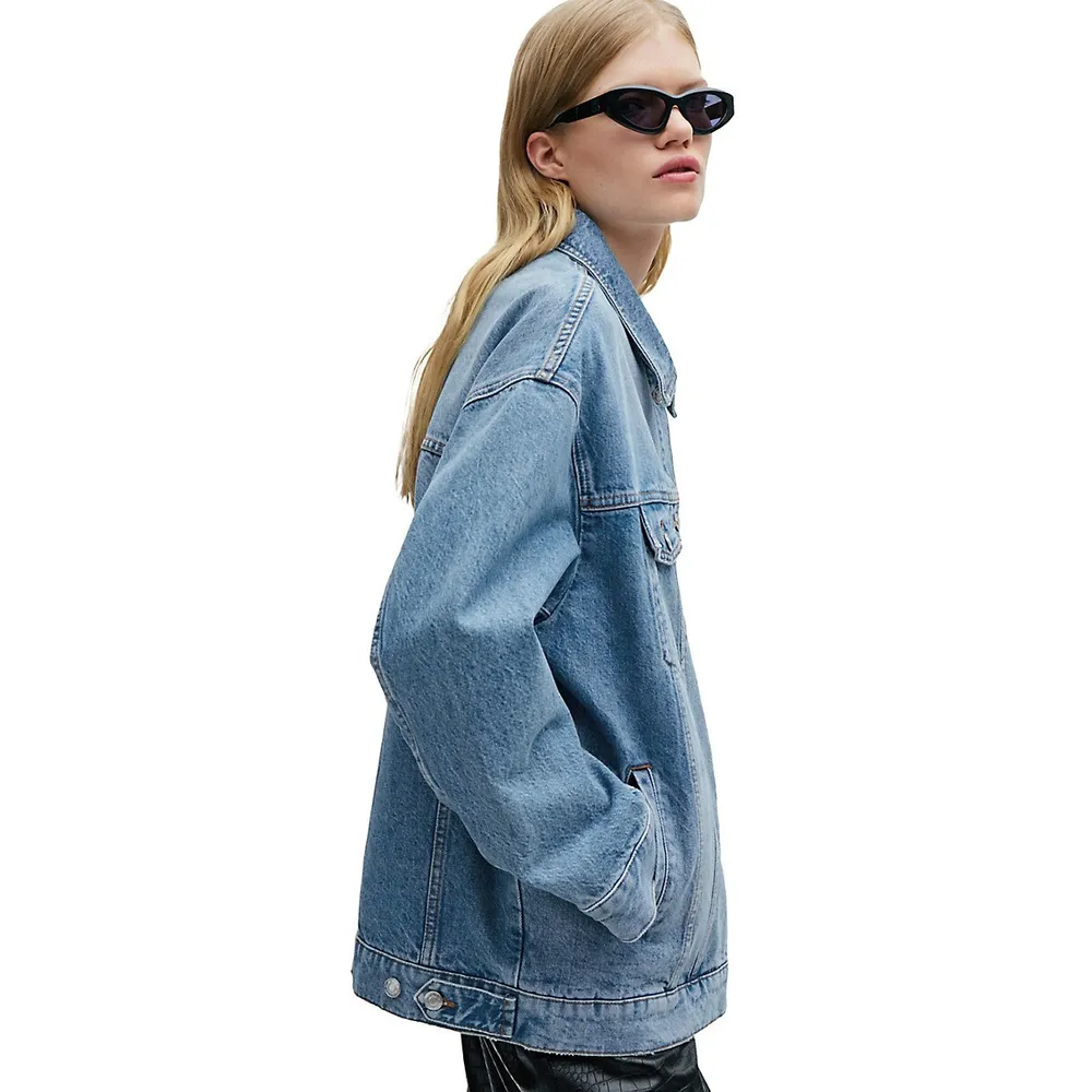 Oversized-Fit Denim Jacket