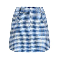 Houndstooth Mini Skirt