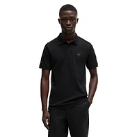 Slim-Fit Stretch-Cotton Polo Shirt With Logo Patch