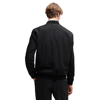 Slim-Fit Performance-Stretch Zip Bomber Jacket