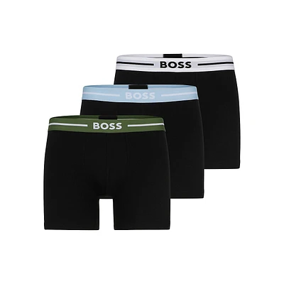 3-Pack Stretch-Cotton Logo Boxer Briefs