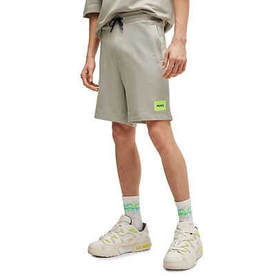 Cotton-Terry Regular-Fit Logo Label Shorts