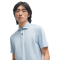 Regular-Fit Cotton-Linen Polo Shirt