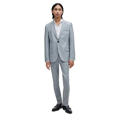 Slim-Fit Checked Performance-Stretch Suit