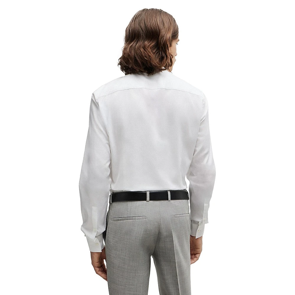 Slim-Fit Stacked-Logo Jacquard Shirt