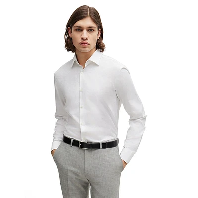 Slim-Fit Stacked-Logo Jacquard Shirt