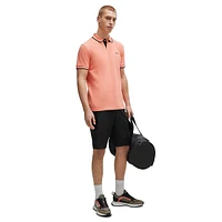 Slim-Fit Stretch-Cotton Ringer Polo Shirt