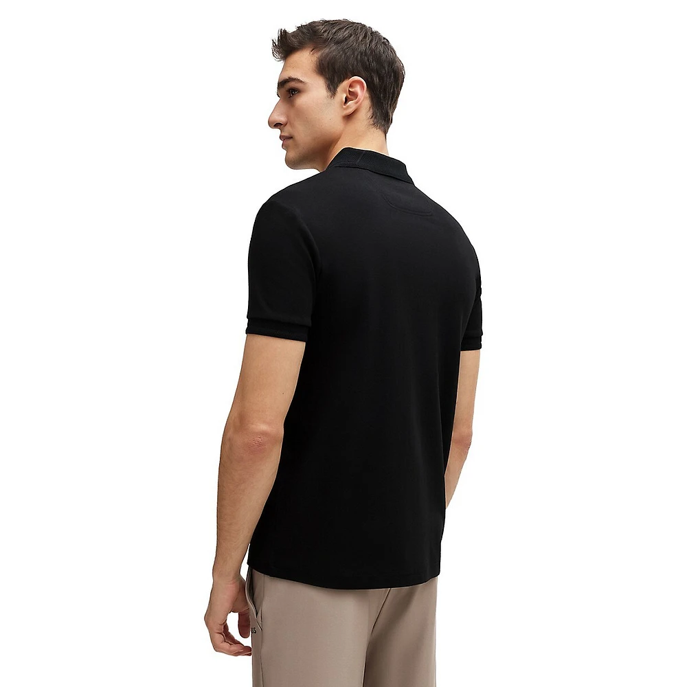 Slim-Fit Interlock-Knit Polo Shirt